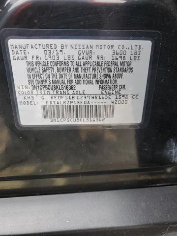 2019 NISSAN KICKS S 3N1CP5CU8KL516362