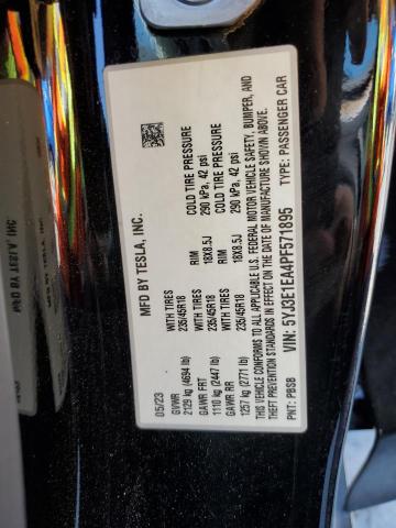 2023 TESLA MODEL 3 5YJ3E1EA4PF571895