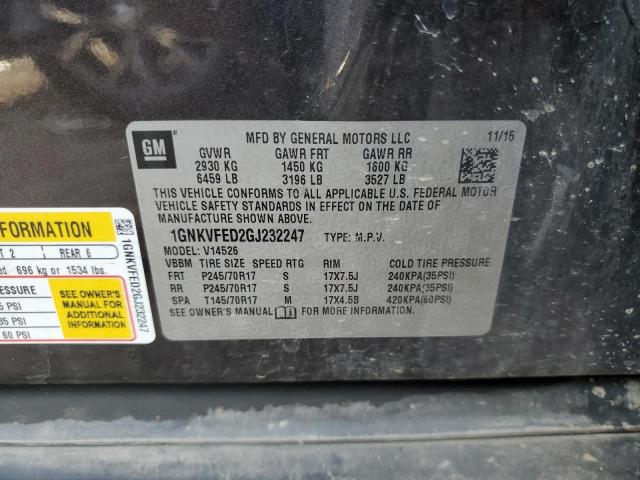 2016 CHEVROLET TRAVERSE L - 1GNKVFED2GJ232247