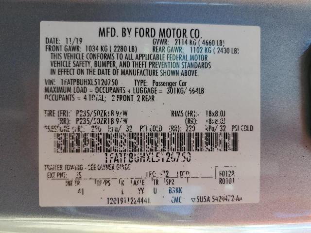 2020 FORD MUSTANG - 1FATP8UHXL5120750