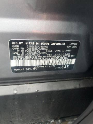 2023 MITSUBISHI OUTLANDER JA4J4UA82PZ025177