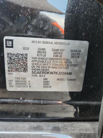 2019 BUICK ENCLAVE AV 5GAERDKW7KJ238446