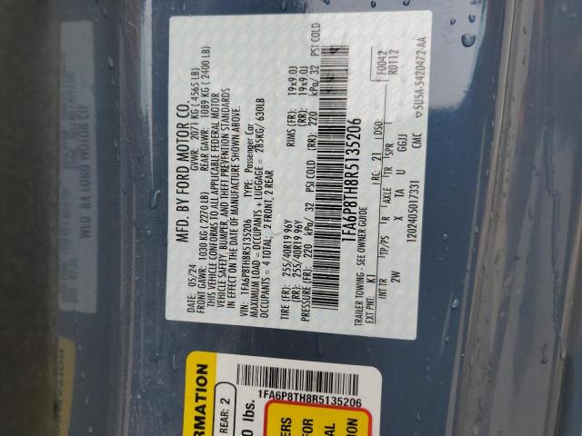2024 FORD MUSTANG 1FA6P8TH8R5135206