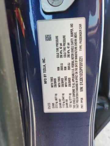2023 TESLA MODEL 3 5YJ3E1EC5PF591221