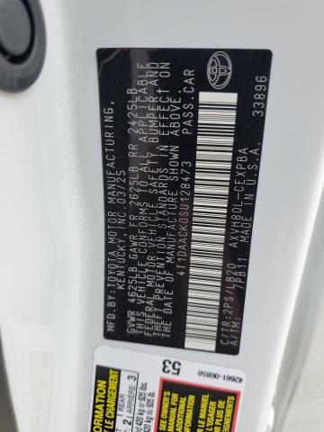 2025 TOYOTA CAMRY XSE 4T1DAACK0SU128473