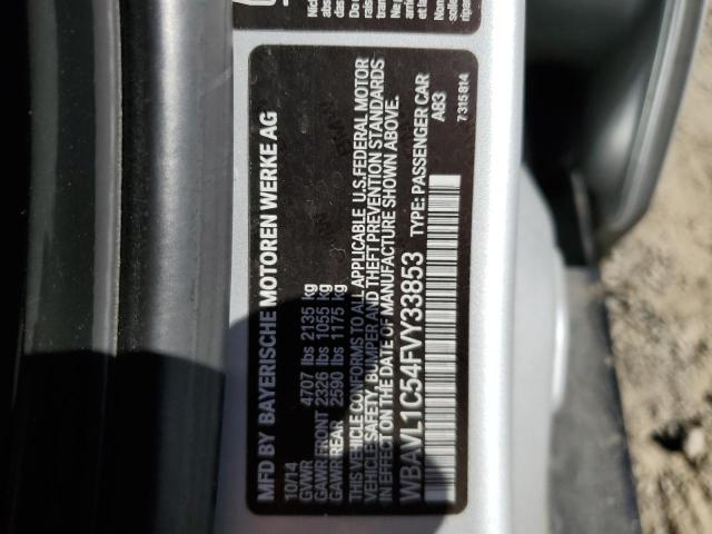 2015 BMW X1 XDRIVE2 WBAVL1C54FVY33853