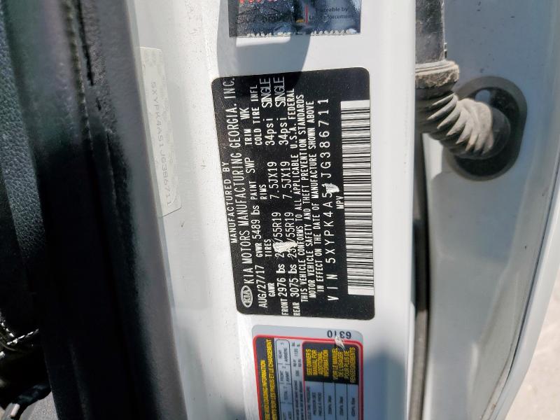 2018 KIA SORENTO SX 5XYPK4A51JG386711
