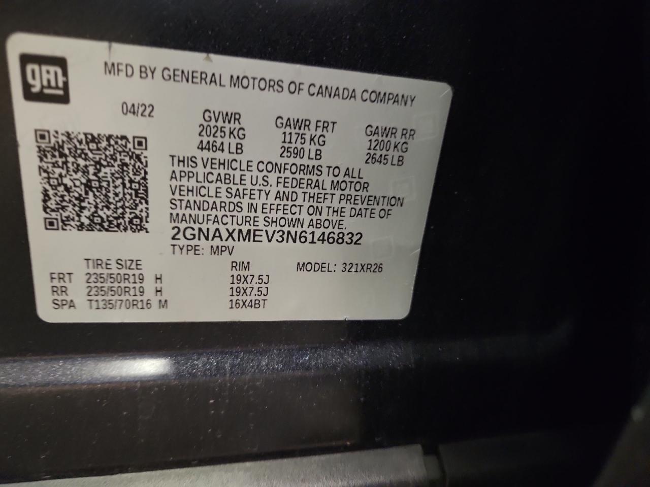 CHEVROLET EQUINOX RS