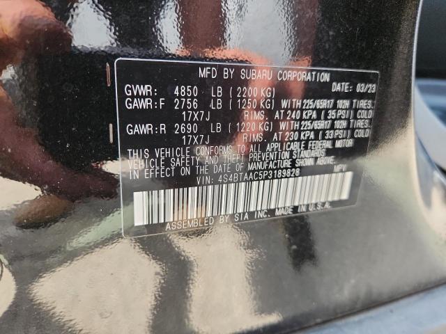 2023 SUBARU OUTBACK 4S4BTAAC5P3189828