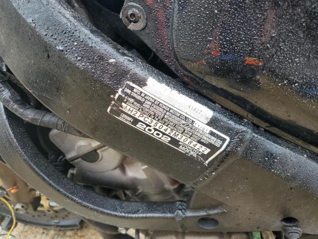 2002 HONDA CBR600 F4 JH2PC35042M308422