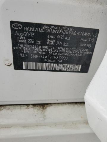2019 HYUNDAI SONATA LIMITED 5NPE34AF2KH819900