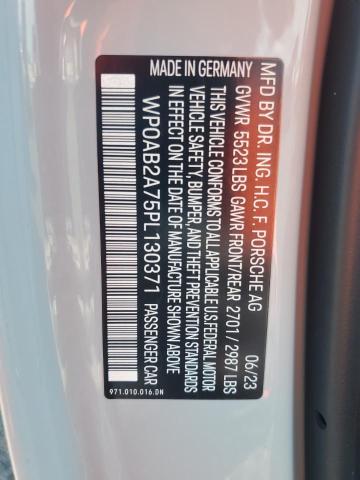 2023 PORSCHE PANAMERA 4 WP0AB2A75PL130371