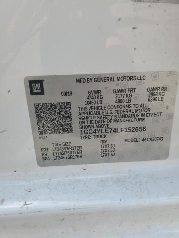 2020 CHEVROLET SILVERADO K2500 HEAVY DUTY 1GC4YLE74LF152656