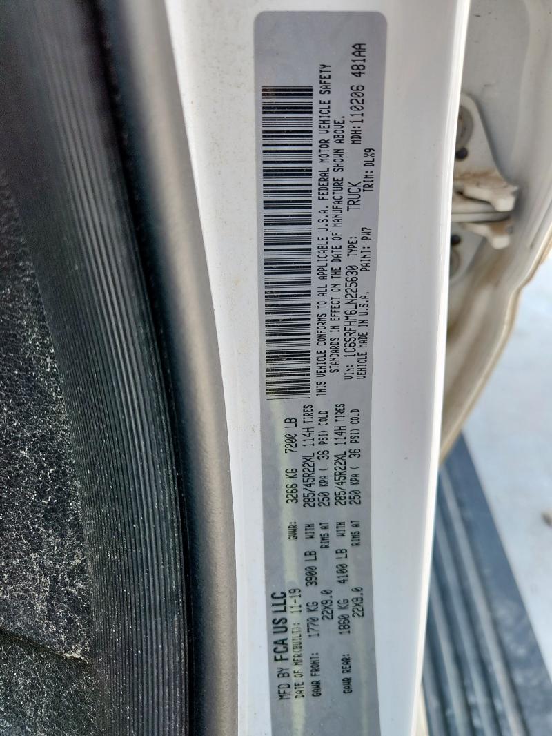 2020 RAM 1500 LIMIT 1C6SRFHM6LN225630