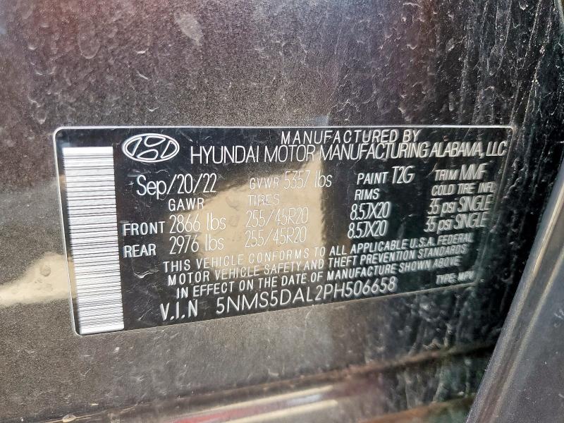 2023 HYUNDAI SANTA FE CALLIGRAPHY 5NMS5DAL2PH506658