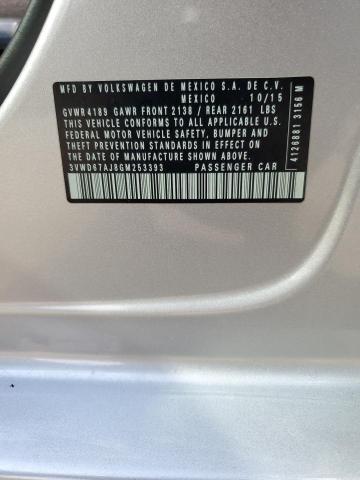 2016 VOLKSWAGEN JETTA SE 3VWD67AJ8GM253393