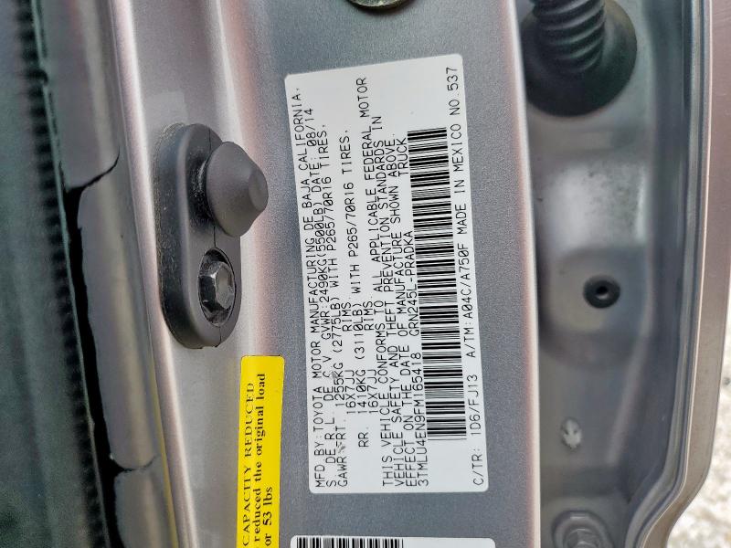 2015 TOYOTA TACOMA DOU - 3TMLU4EN9FM165418