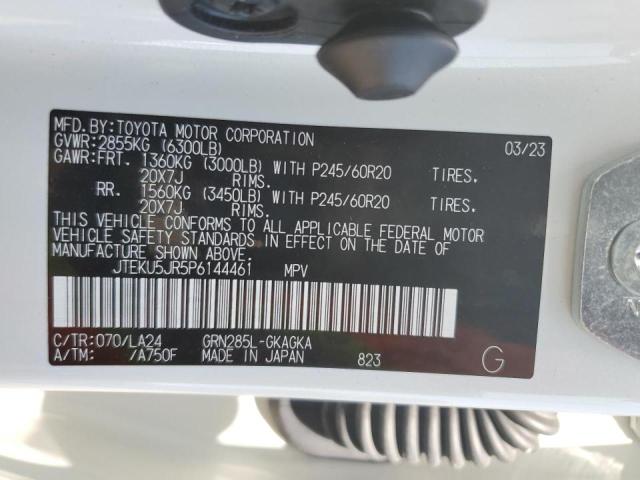 2023 TOYOTA 4RUNNER LI JTEKU5JR5P6144461