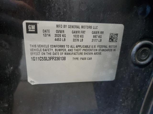 2015 CHEVROLET MALIBU 1LT 1G11C5SL3FF236138