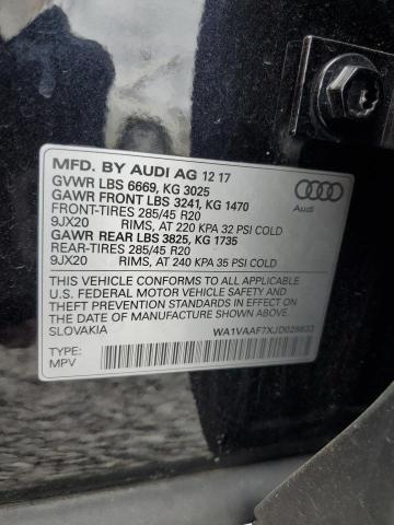 2018 AUDI Q7 PRESTIG WA1VAAF7XJD028633
