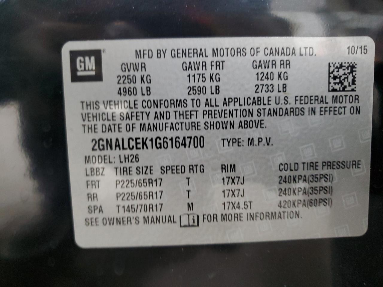 CHEVROLET EQUINOX LT