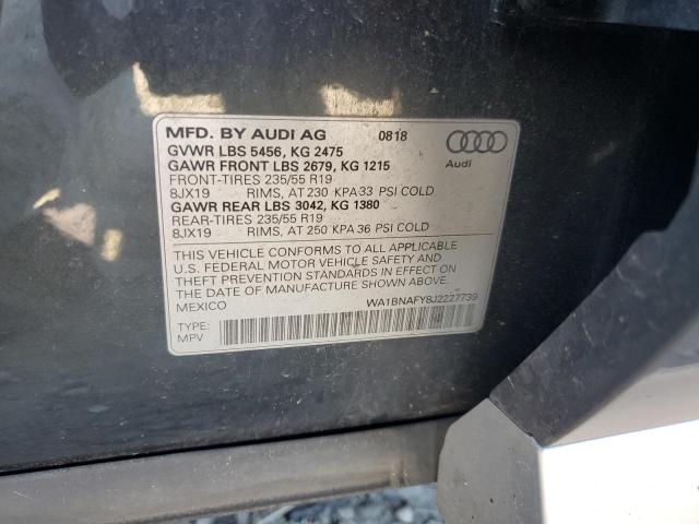 2018 AUDI Q5 PREMIUM WA1BNAFY8J2227739
