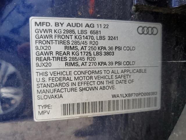 2023 AUDI Q7 PREMIUM PLUS WA1LXBF70PD009383