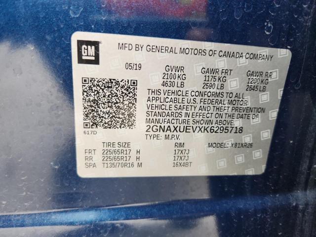 2019 CHEVROLET EQUINOX LT 2GNAXUEVXK6295718