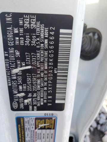 2019 KIA SORENTO L 5XYPGDA38KG566642