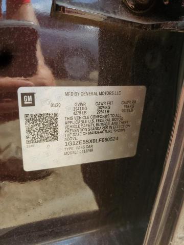 2020 CHEVROLET MALIBU PRE 1G1ZE5SX0LF080524