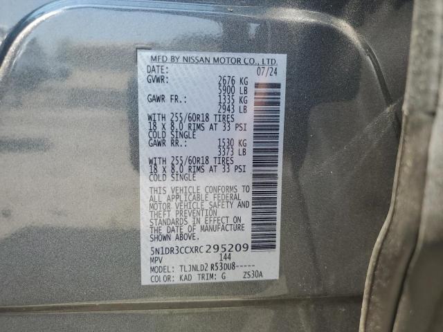 2024 NISSAN PATHFINDER SL 5N1DR3CCXRC295209