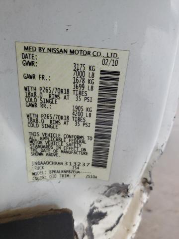 2010 NISSAN TITAN XE - 1N6AA0CHXAN313237