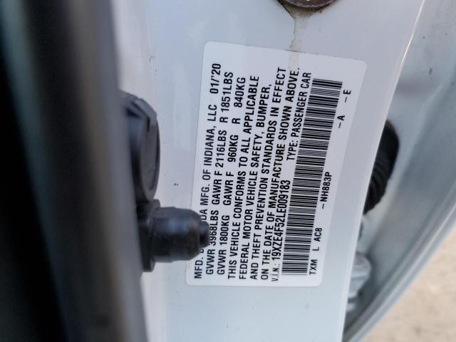 2020 HONDA INSIGHT EX 19XZE4F52LE009183