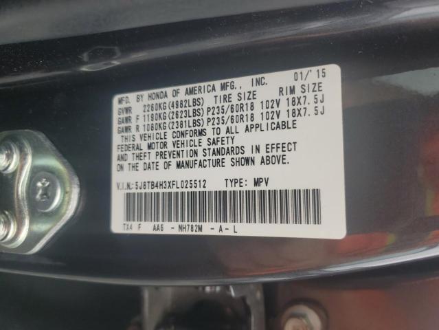 2015 ACURA RDX 5J8TB4H3XFL025512
