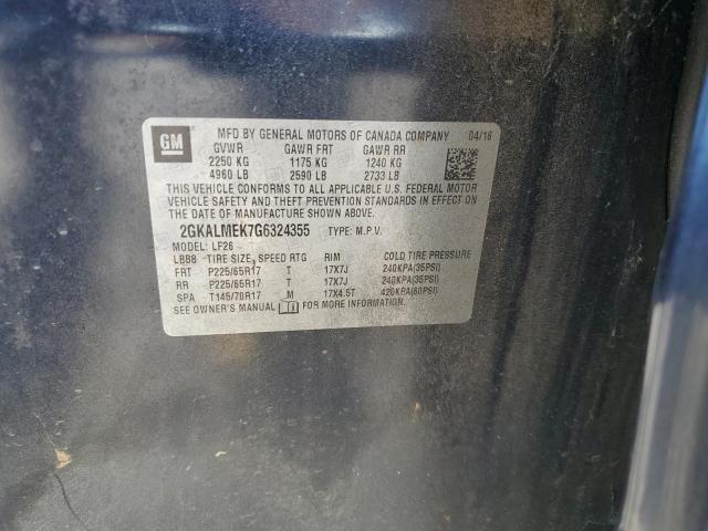 2016 GMC TERRAIN SLE 2GKALMEK7G6324355