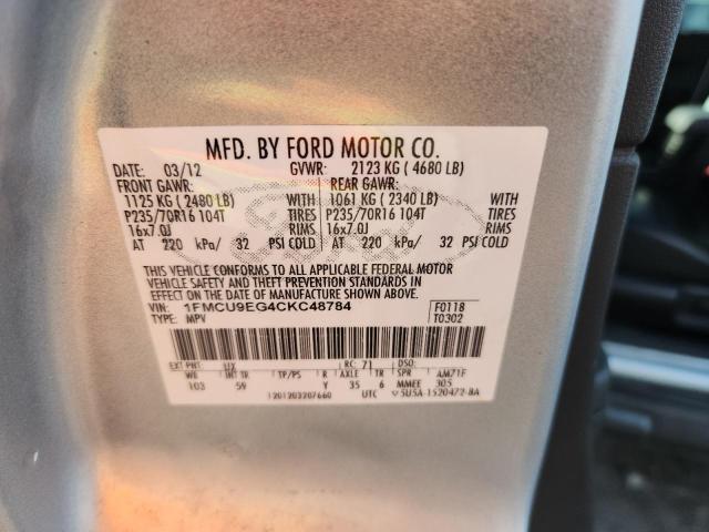 2012 FORD ESCAPE LIM - 1FMCU9EG4CKC48784