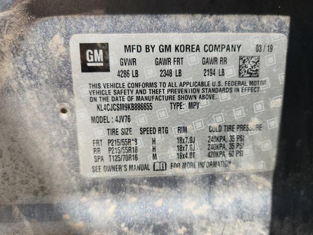 2019 BUICK ENCORE ESS KL4CJCSM9KB886655