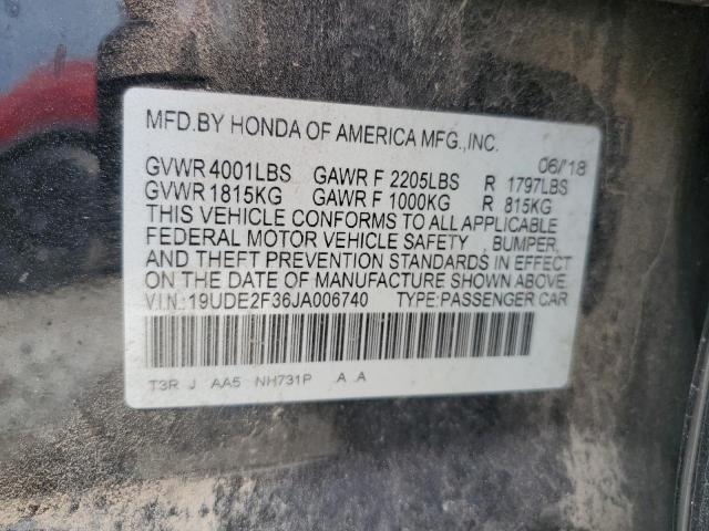 2018 ACURA ILX BASE W 19UDE2F36JA006740