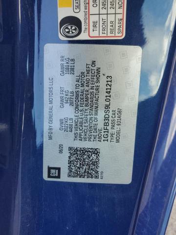 2020 CHEVROLET CAMARO LS 1G1FB3DS9L0141213
