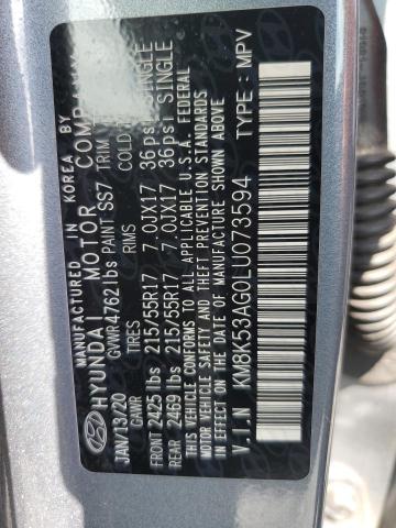 2020 HYUNDAI KONA ULTIM KM8K53AG0LU073594