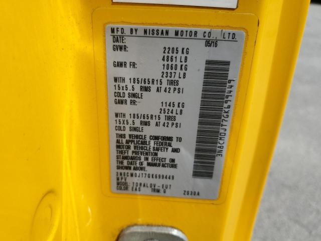 2016 NISSAN NV200 TAXI 3N8CM0JT7GK699449