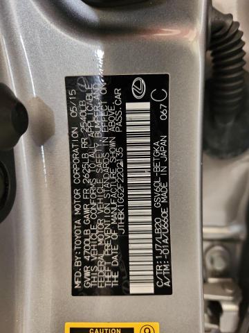 2015 LEXUS ES 350 - JTHBK1GG2F2202135