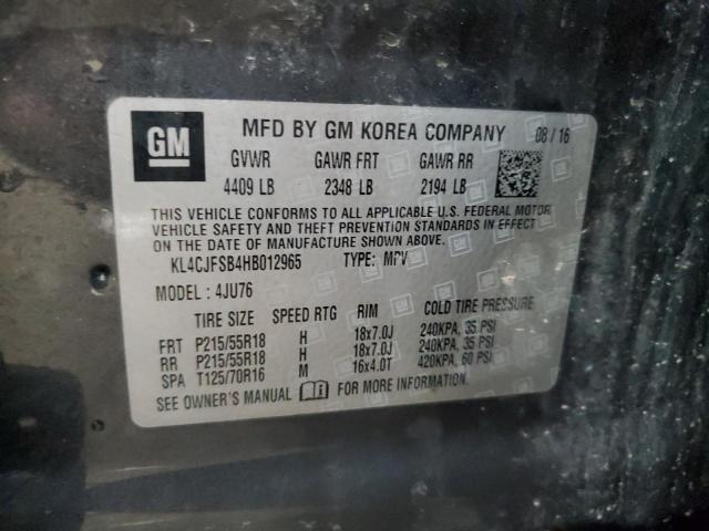2017 BUICK ENCORE PRE KL4CJFSB4HB012965