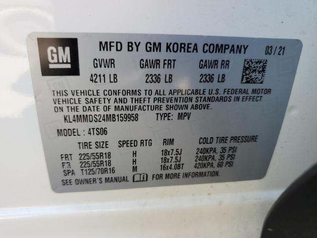 2021 BUICK ENCORE GX SELECT KL4MMDS24MB159958
