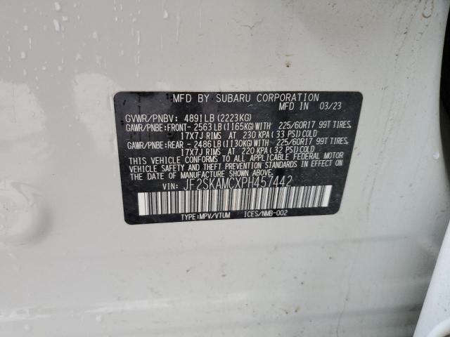 2023 SUBARU FORESTER W JF2SKAMCXPH457442