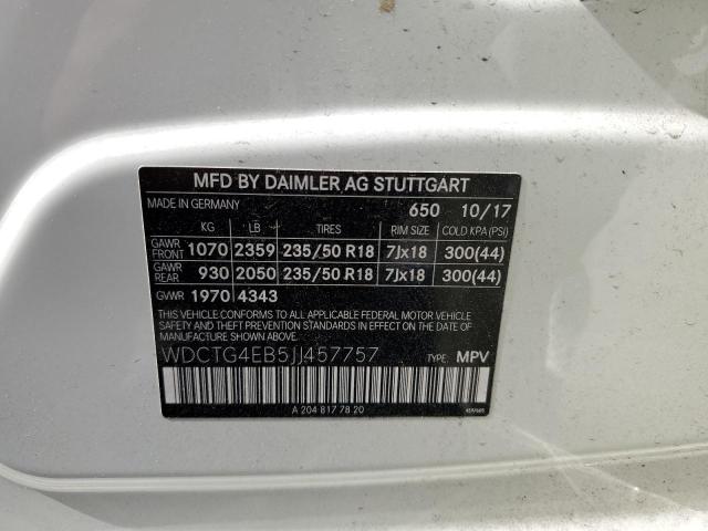 2018 MERCEDES-BENZ GLA 250 WDCTG4EB5JJ457757