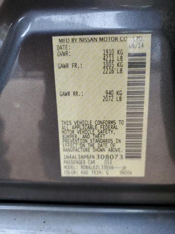 2015 NISSAN ALTIMA 2.5 - 1N4AL3AP6FN308073