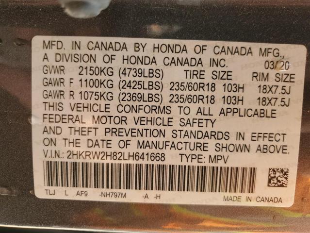 2020 HONDA CR-V EXL - 2HKRW2H82LH641668