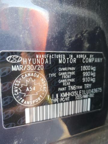 2020 HYUNDAI ELANTRA GT KMHH35LE1LU143675