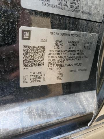 2021 GMC SIERRA K15 1GTU9BED5MZ119923